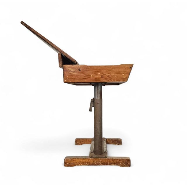 20th Century Adjustable School Chair and Table from Grythyttan, Set of 2 For Sale - Image 14 of 18