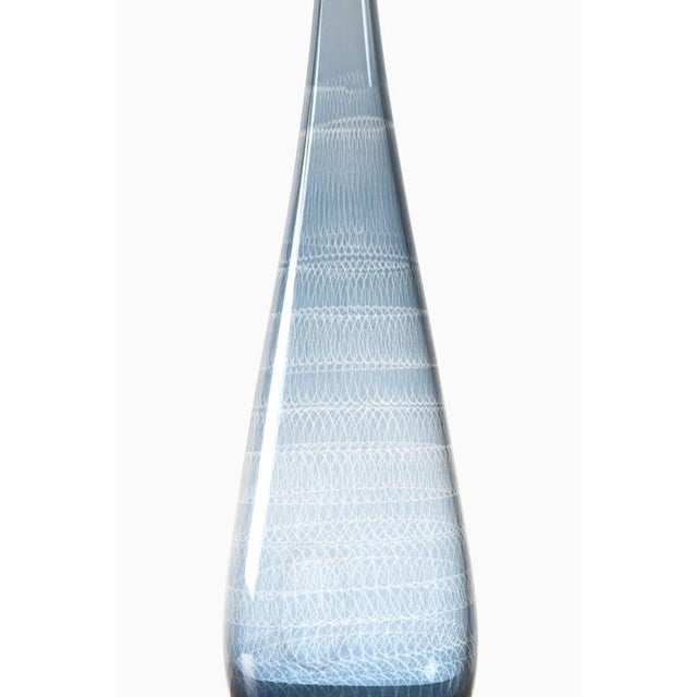 Scandinavian Modern Vase in Glass by Nils Landberg, 1964 For Sale - Image 3 of 6
