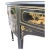 Black Hollywood Regency Chinoiserie Demilune Sideboard Console Table Server For Sale - Image 8 of 12