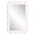 Fleur Home Garden District Satsuma Rectangle Mirror in Frosted Petal, 24x36 For Sale