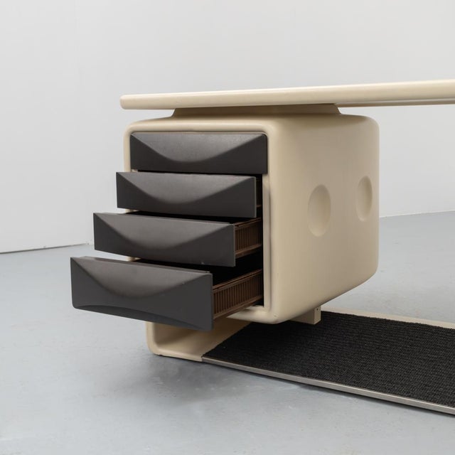 Vintage Jet Desk by Ernest Igl for Wilhelm Werndl 1970s For Sale - Image 6 of 13