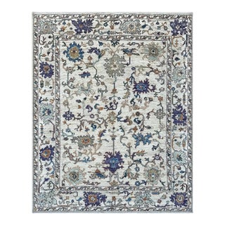 Ivory & Violet Oushak Rug 8x10 For Sale
