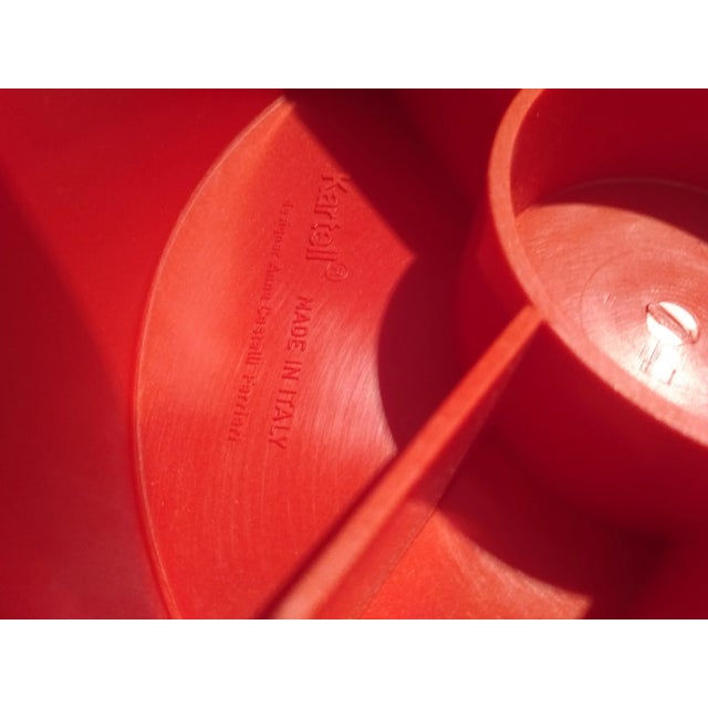 Stools in Red and Black from Kartell, Set of 5 For Sale - Image 11 of 13