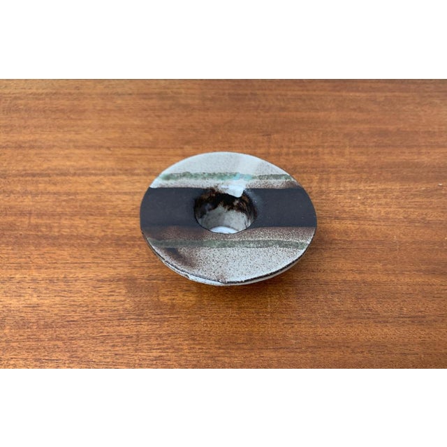 Vintage German Studio Pottery Candle Holder, 1970s For Sale - Image 6 of 17