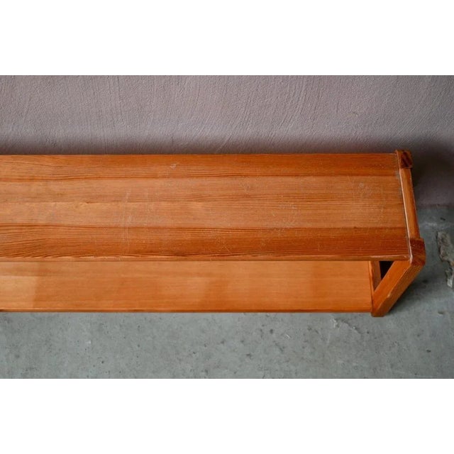 Brutalist Chalet Pine Hanging Shelf, 1970s For Sale - Image 6 of 8