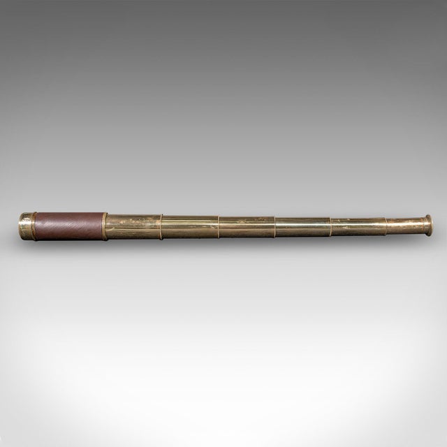 Small Antique 6 Draw Pocket Telescope, English, Travel, Baker, London, Victorian For Sale - Image 4 of 10