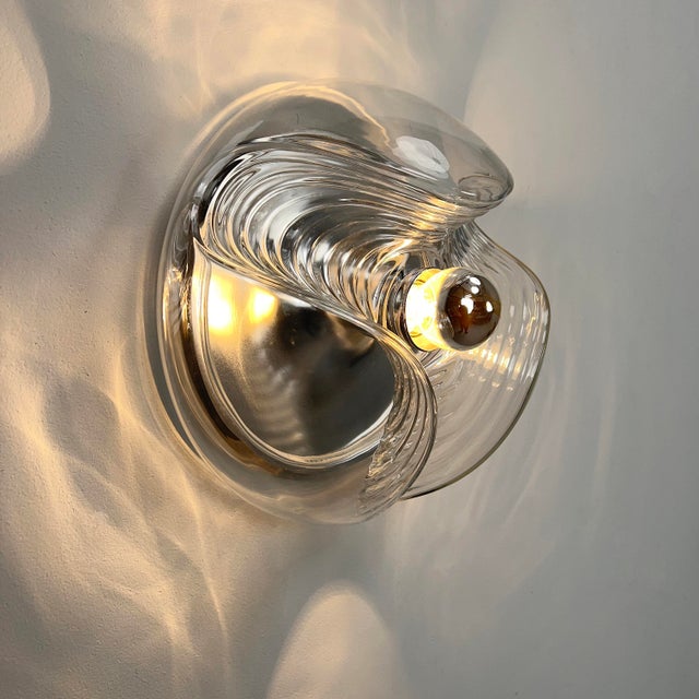 Metal Large Space Age Wall Lamp from Peill & Putzler, 1970s For Sale - Image 7 of 8