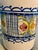 Navy Blue Vintage Hand Painted Rustic Glazed Ceramic Utensil Canister Vessel or Wine Bottle Holder, Puente Del Arzobispo, Toledo Spain For Sale - Image 8 of 11