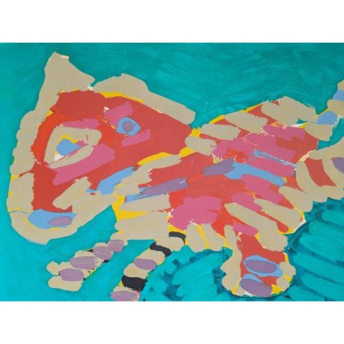 1970s Karel Appel, Luminous Cat, 1978, LIthograph For Sale - Image 5 of 6