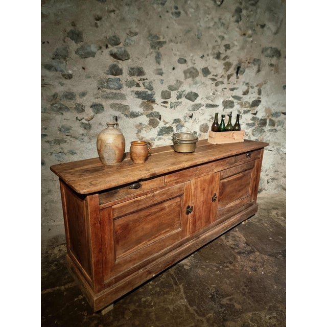 Antique French Oak Counter, 1800s For Sale - Image 15 of 18