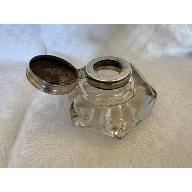 Late 19th Century Sterling Silver Topped Inkwell For Sale In Lexington, KY - Image 6 of 10