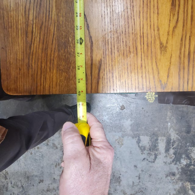 Brown Early 20th Century Three Drawer Oak Vanity Dresser With Arched Beveled Mirror For Sale - Image 8 of 11