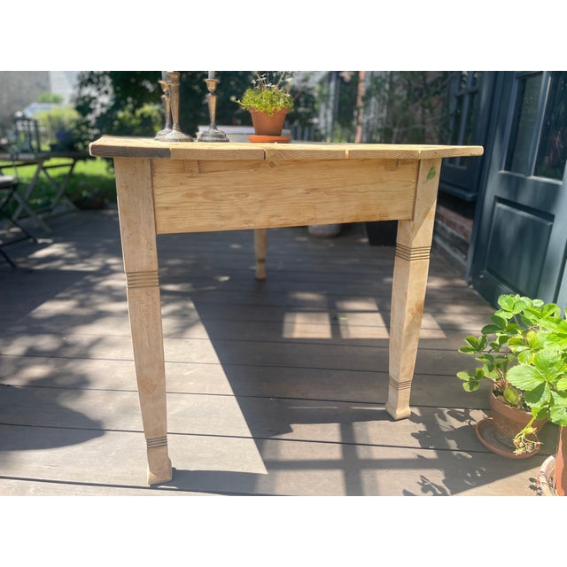 Brown Antique Table in Fir, 1890s For Sale - Image 8 of 18
