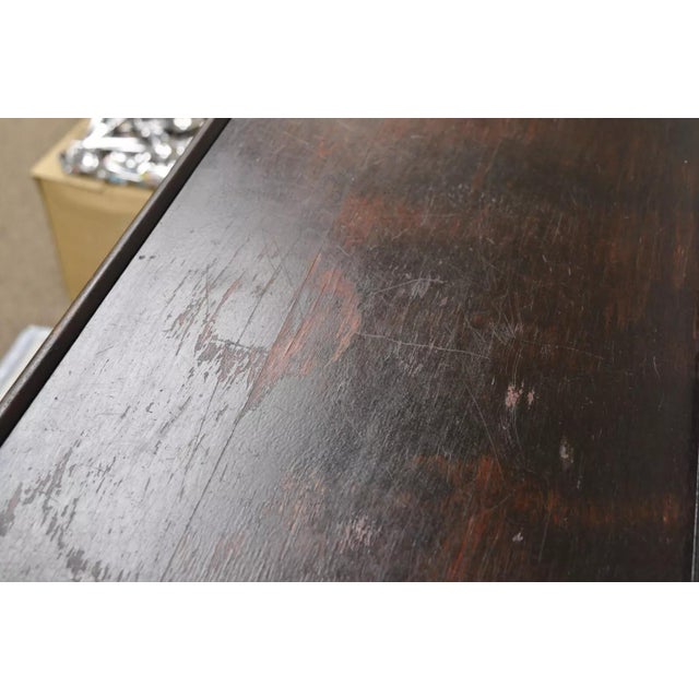 Early 1900s Antique American Empire Style Mahogany 4 Section Stacking Barrister Bookcase For Sale - Image 9 of 12