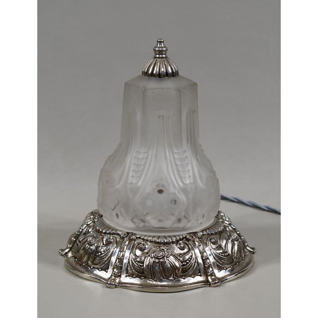 Muller Frères French Art Deco Table Lamp by Muller Freres & Cherrier Et Besnus 1920s France For Sale - Image 4 of 11
