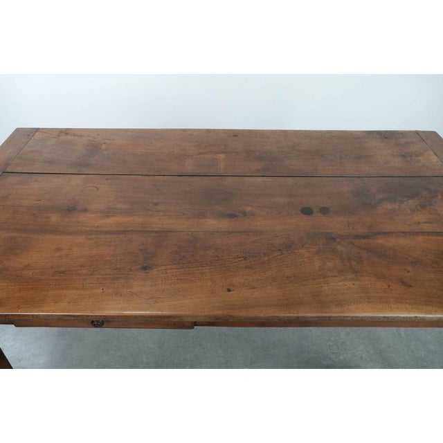Wood Antique French Dining Table in Fruitwood For Sale - Image 7 of 18