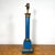 Neoclassical Neoclassical Lapis Lazuli Blue Plated Solid Brass Column Table Lamp For Sale - Image 3 of 13