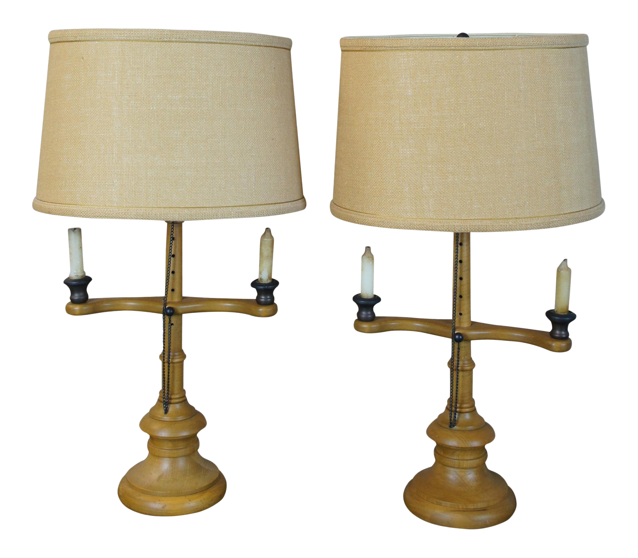 early american table lamps