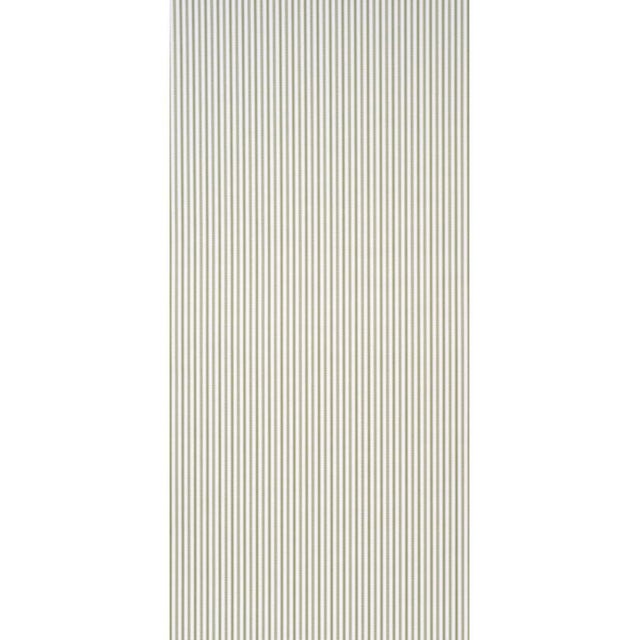 A fresh take on traditional mattress ticking, this classic stripe is made all the more charming with a running-stitch...
