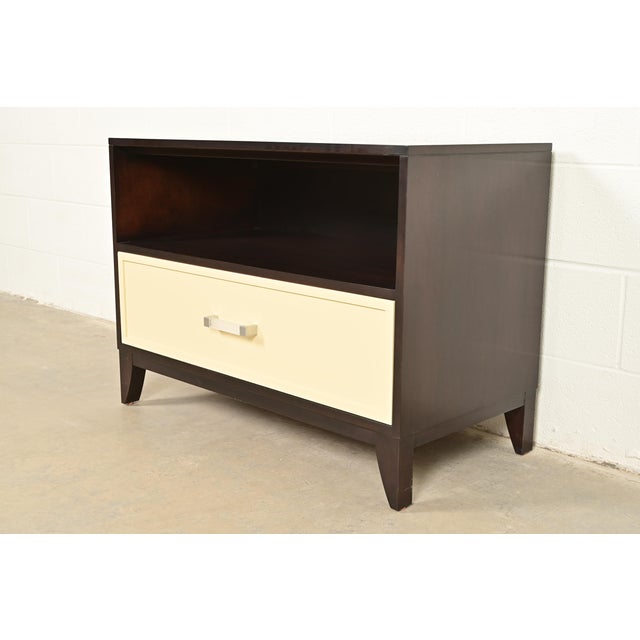 Kindel Furniture Modern Hollywood Regency Cabinet or Bedside Chest For Sale - Image 12 of 12
