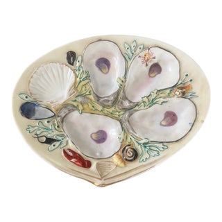 19th Century Oyster Plate by Union Porcelain Works For Sale