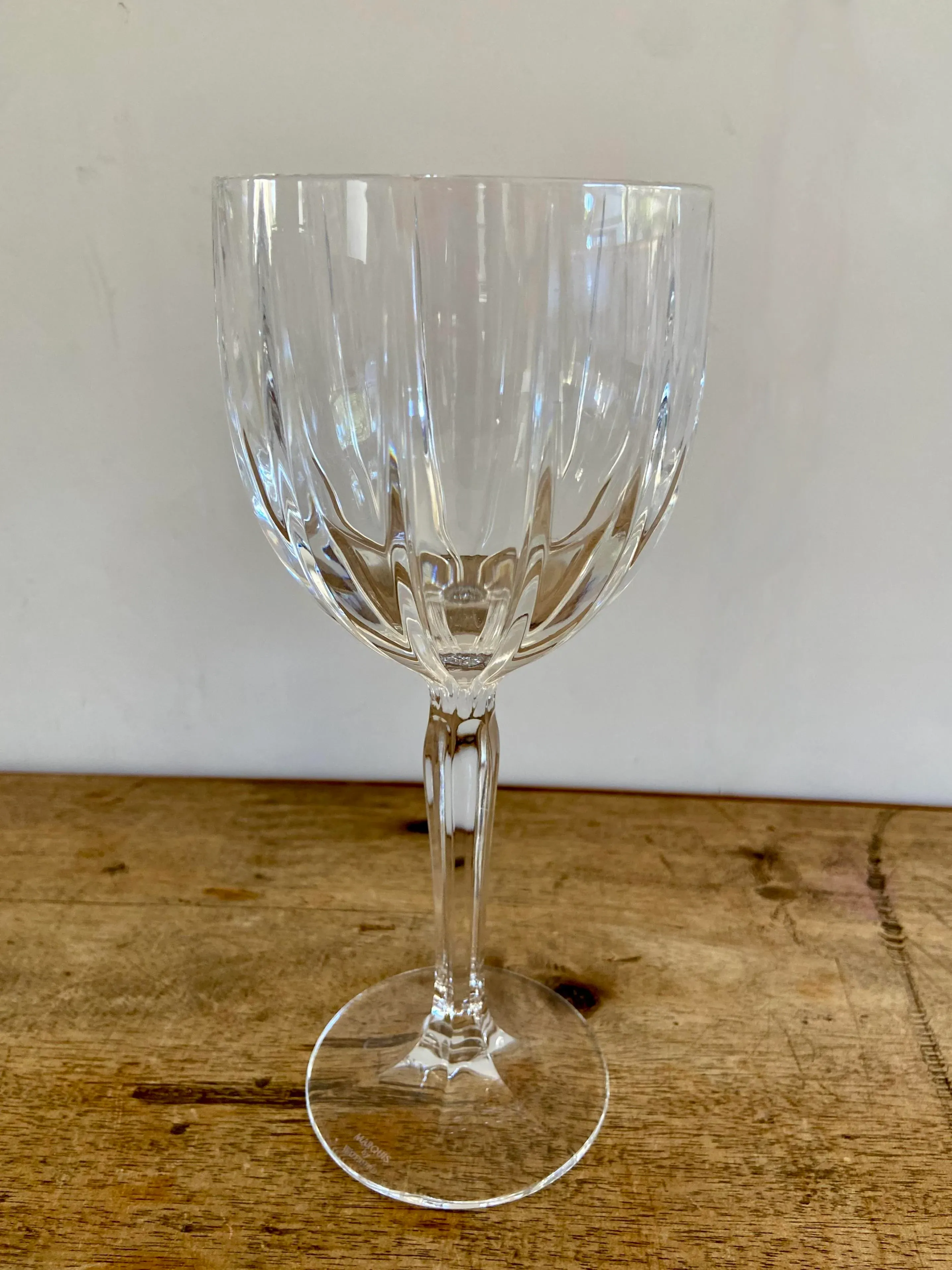 handblown wine glasses Elegant Aqua Swirl Set of 6 Recycled Hand Blown Aqua Wine Glasses from