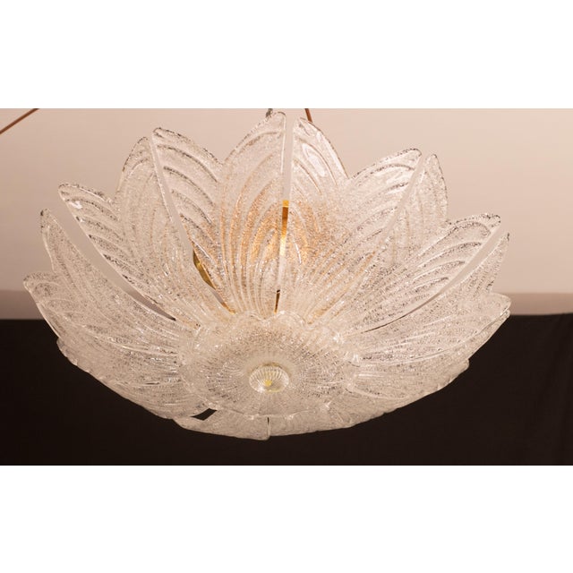 1970s Sorrento Murano Glass Ceiling Light and Wall Lights - 6 Piece Set For Sale - Image 4 of 12