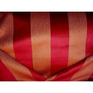 Brunschwig & Fils BF10428 Astley Stripe Velvet Stripe Upholstery Fabric - 1-1/8 Yards For Sale