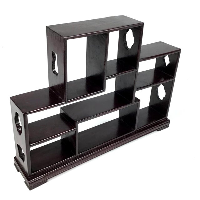 Mid-Century Modern R 1910s Chinese Ming Style Nic Nac Shelf 12 X 9 X 2 For Sale - Image 3 of 13