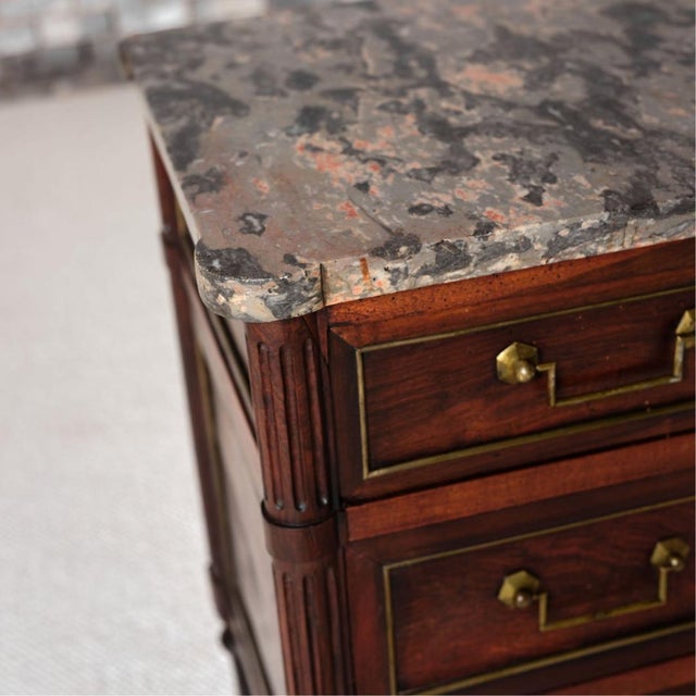 Late 17th Century French Empire Cherry Wood Commode With Marble Top For Sale - Image 10 of 16
