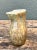 This vintage abstract ceramic pitcher captures the sculptural spirit of mid-century studio pottery. Its organic,...