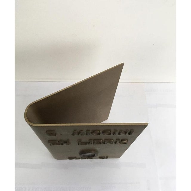 Vintage Italian Aluminun Abstract Sculpture by Eugenio Miccini, 1970 For Sale - Image 13 of 18