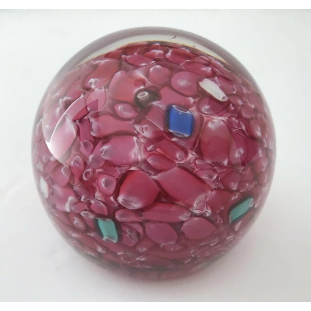 1960s Murano Glass Paperweight For Sale - Image 4 of 10