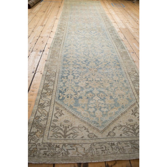 Vintage Distressed Hamadan Rug Runner - 3'2" x 13'2" For Sale - Image 13 of 13