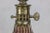 Rich ruby red Murano glass infused with shimmering gold inclusions gives this Italian Mid-Century table lamp its...