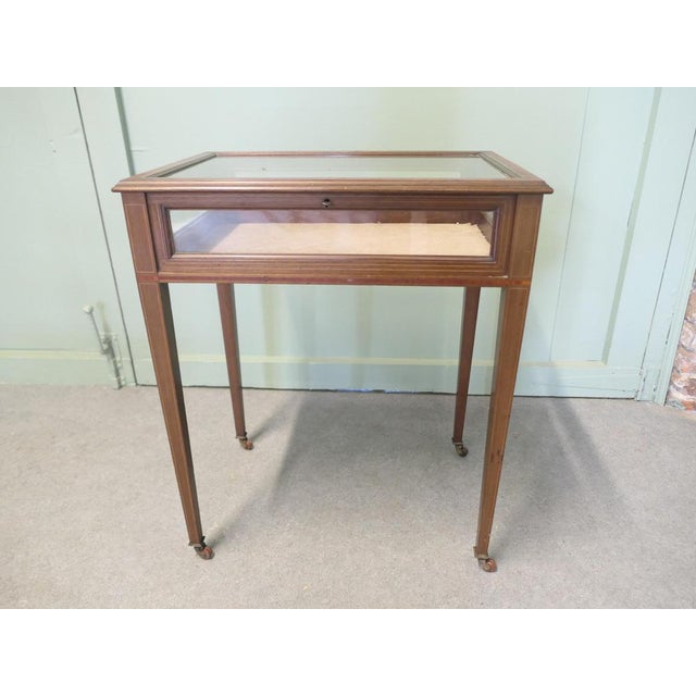 Edwardian Display Cabinet Table, 1900 For Sale - Image 3 of 8