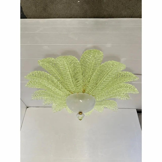 Green Murano Glass Flush Mount by Simoeng for Simoeng For Sale - Image 4 of 7