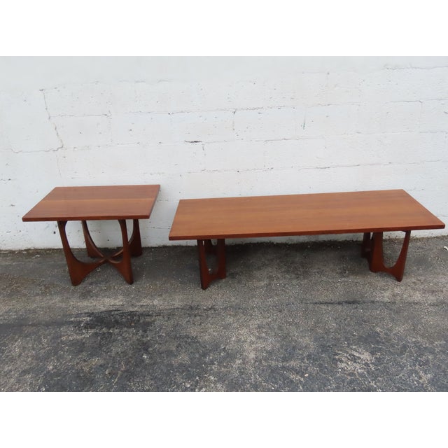 Broyhill Brasilia Mid Century Modern Long Low Coffee Table 6241 For Sale - Image 16 of 16