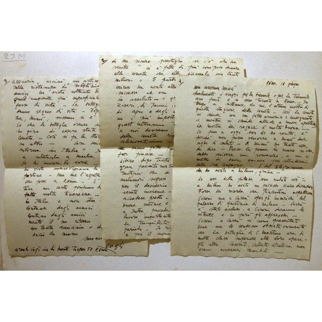 Cagli write to inform the Countess Pecci Blunt about the end of his exams and his return to Rome. The letter also talks...