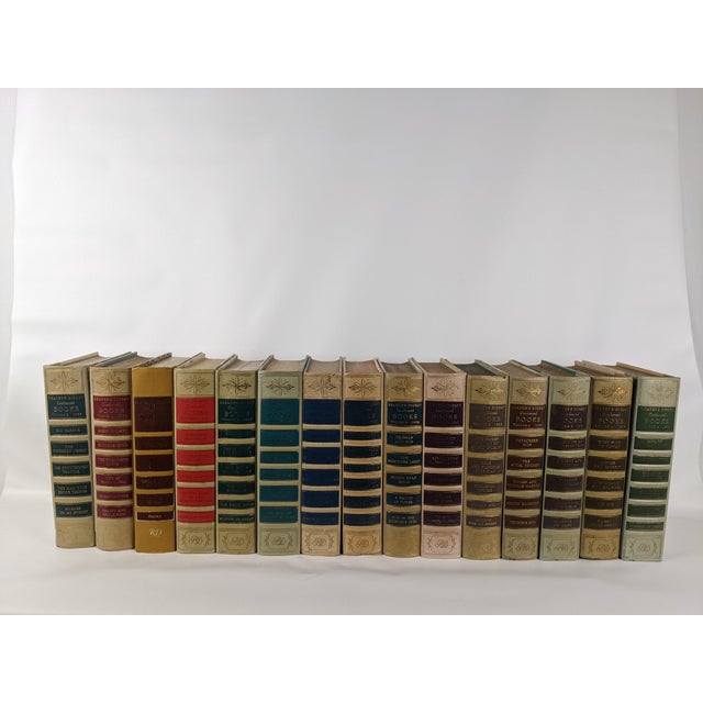 Mid-Century Modern 1950s–1960s Reader’s Digest Cream, Pastel & Gold Gilt Decorative Books - Set of 15 For Sale - Image 3 of 18