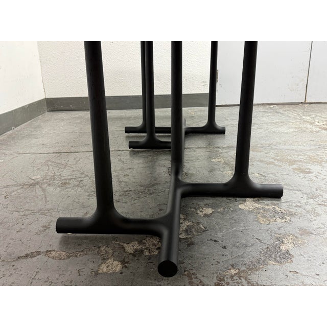 Christophe Delcourt Tye Dining Table, Black Oak For Sale - Image 9 of 12