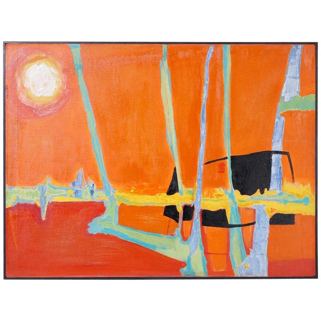 Modernist Painting on Canvas For Sale - Image 10 of 10