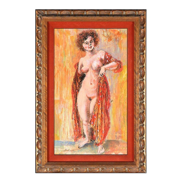 Mid 20th Century Donning Her Robe, Aaron Bohrod For Sale