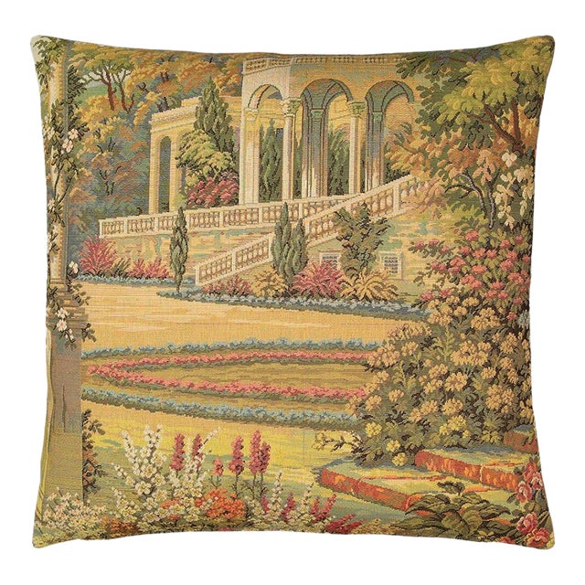 Como Garden Tapestry Cushion With Feather Filler - 46x46cm (18"x18") For Sale