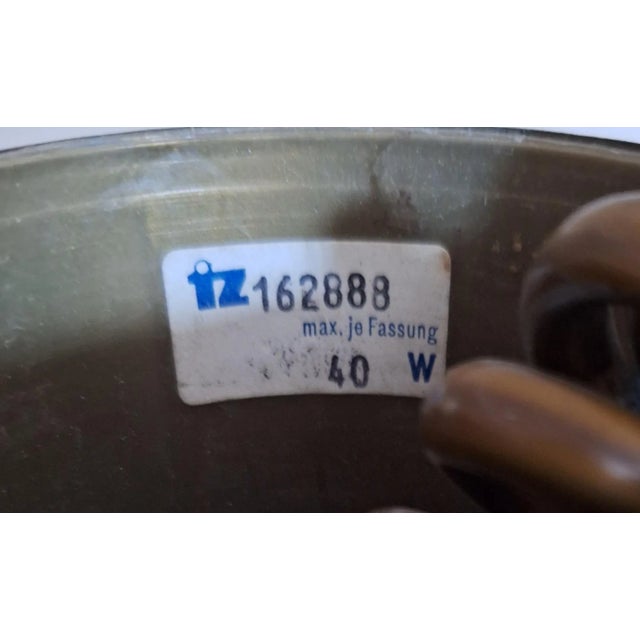 Metal Vintage German 16-Light Chandelier with Gold-Colored Metal Frame from TZ Leuchten, 1970s For Sale - Image 7 of 8