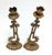 Brutalist Brutalist Judaica Shabbat Candlesticks by Wainberg C. 1960's Pair For Sale - Image 3 of 6