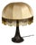 Antique Bronze Beaded Fabric Shade Table Lamp, 1920s For Sale
