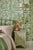 Harlequin Harlequin Fayola Wallpaper in Clover/Chalk - a Sample For Sale - Image 4 of 4