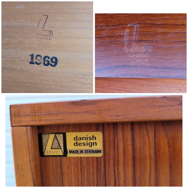 Wood 1960s Mid Century Danish Teak Credenza by Lovig For Sale - Image 7 of 12