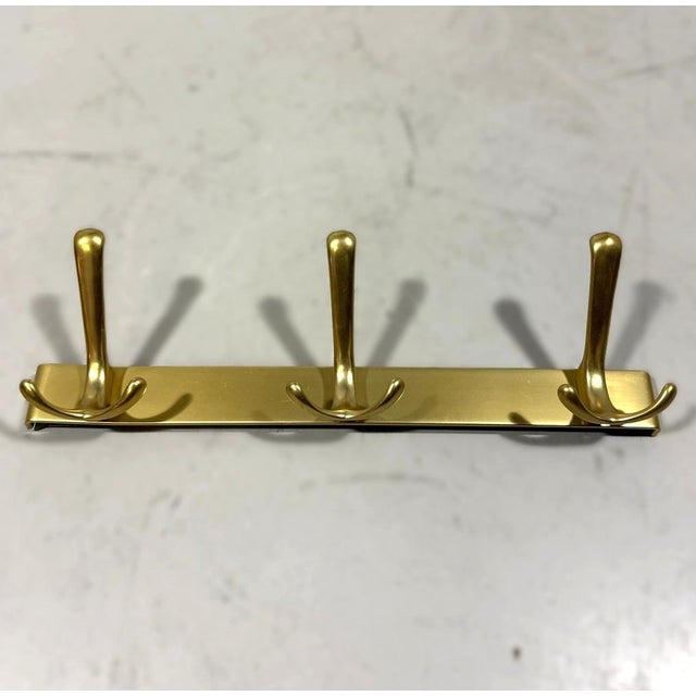 Mid-Century Modern Vintage Aluminium Wall Coat Racks, 1960s, Set of 2 For Sale - Image 3 of 9